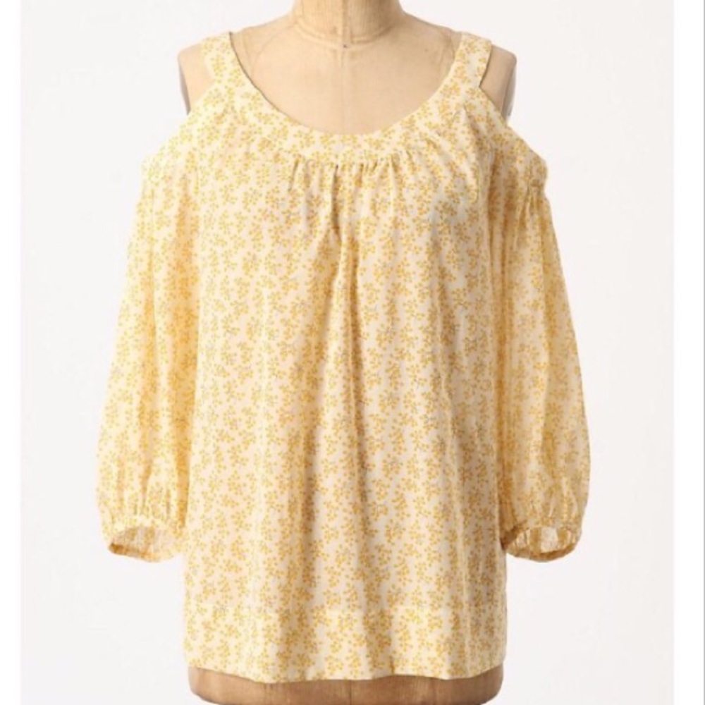Anthropology Meadow Rue Cold Shoulder Top